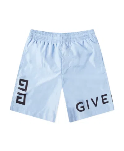 Givenchy 4g Swim Shorts In Blue