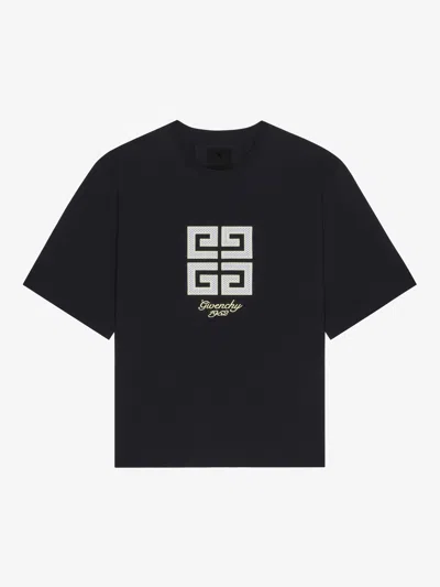 Givenchy 4g T-shirt In Cotton In Black