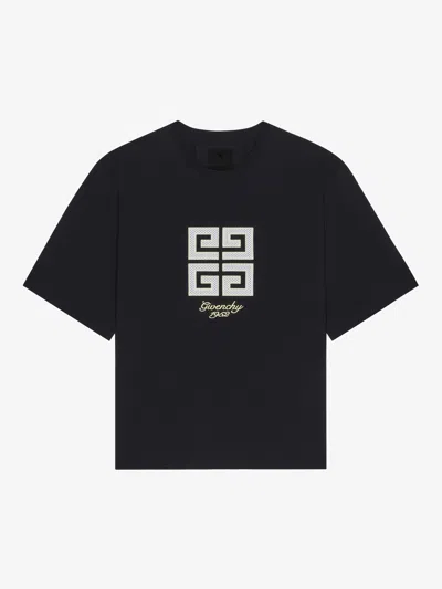 Givenchy T-shirt 4g En Coton In Black