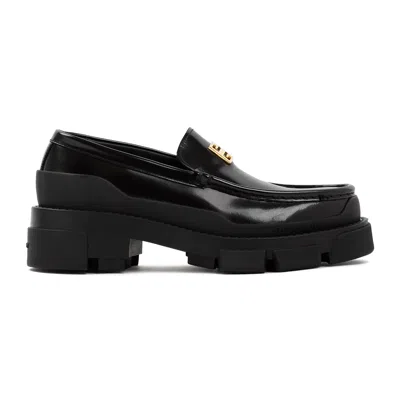 Givenchy 4g Terra Leather Loafers Women In Black