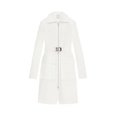 Pre-owned Givenchy 4g Trench Coat 'white' | Women's Size 38