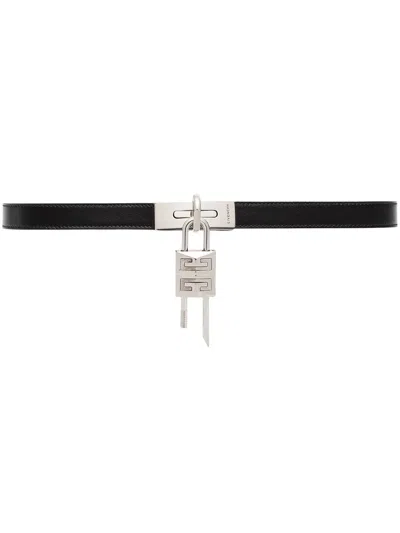 Givenchy 4g Turn-lock Belt In Metallic