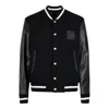 Givenchy Men Black Jacket With 4g Motif On Front In Wool And Tech Fabric Blend Man In Black