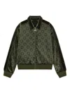 Givenchy Veste De Jogging En Velours Monogramme 72 In Green