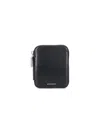 Givenchy Slim Textured Compact Wallets In Black