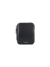 Givenchy Slim Textured Compact Wallets In Black