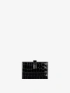 Givenchy 4g Wallet In Crocodile Effect Leather In Multicolor