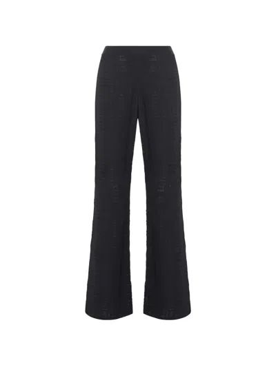 Givenchy 4g Wide-leg Trousers In Black