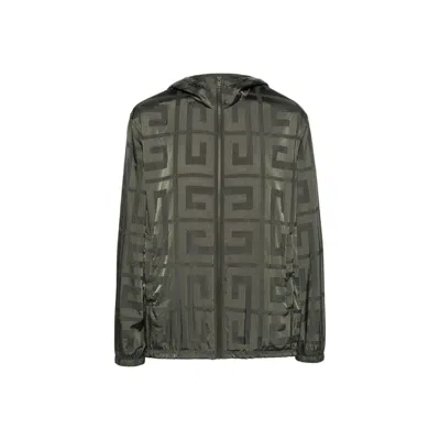 Givenchy 4g Windbreaker Jacket In Green