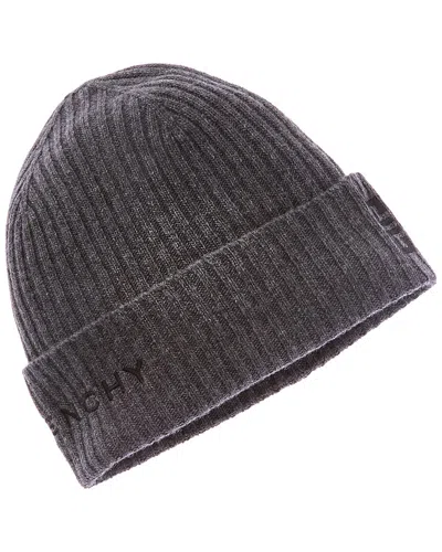 Givenchy 4g Wool & Cashmere-blend Beanie In Grey