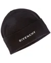 Givenchy 4g Wool Beanie In Black