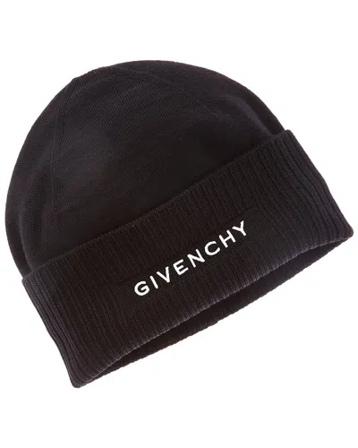 Givenchy 4g Wool Beanie In Brown