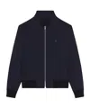 Givenchy Harrington Jacket In Wool Poplin With 4g Detail In Blue