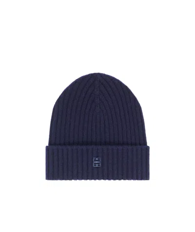 Givenchy 4g Wool Cashmere Hat In Blue