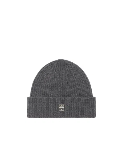 Givenchy 4g Wool Cashmere Wool Hat In Black