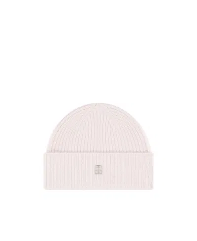 Givenchy 4g Wool Cashmere Wool Hat In White