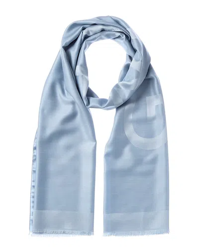Givenchy 4g Wool Scarf In Blue