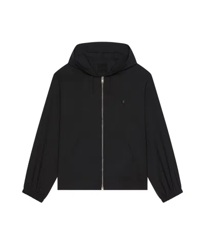 GIVENCHY GIVENCHY 4G PLAQUE ZIP-UP HOODIE