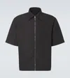 Givenchy Chemise Zippée À Détail 4g In Black