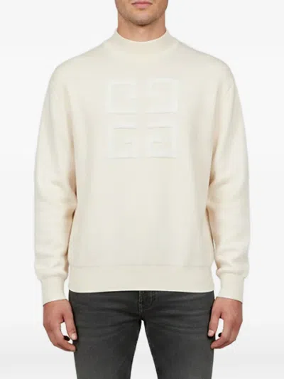 Pre-owned Givenchy 4g-pattern Sweater In Neutral