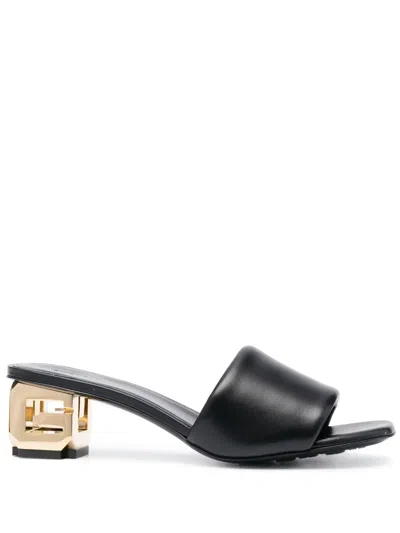 Givenchy G Cube 45 Black Mule Sandals