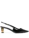 Givenchy Black G Cube Slingback Heels In 黑色