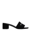 Givenchy Canvas 4g Mules In Black