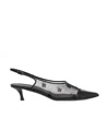 Givenchy 4g Mesh Patent Slingback Pumps In Black