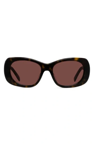 Givenchy 53mm Geometric Sunglasses In Black