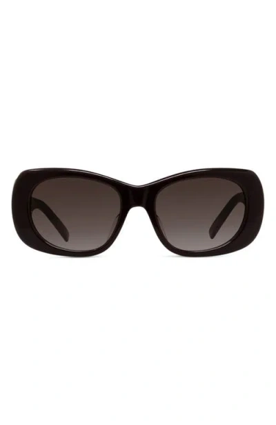 Givenchy 53mm Geometric Sunglasses In Black
