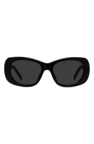 Givenchy 53mm Geometric Sunglasses In Black