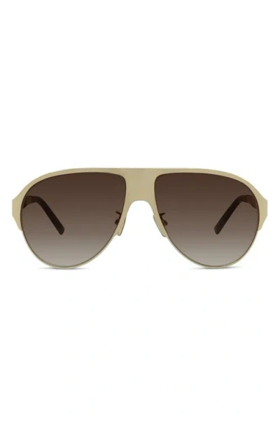 Givenchy 57mm Gradient Pilot Sunglasses In Neutral