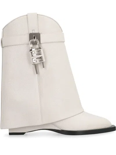GIVENCHY 60MM SHARK LOCK COWBOY LEATHER BOOTS