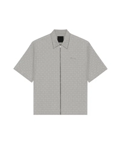 GIVENCHY GIVENCHY MONOGRAM 72 JACQUARD ZIPPED SHIRT