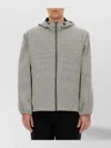 Givenchy "72 Monogram" Jacquard Anorak In Gray