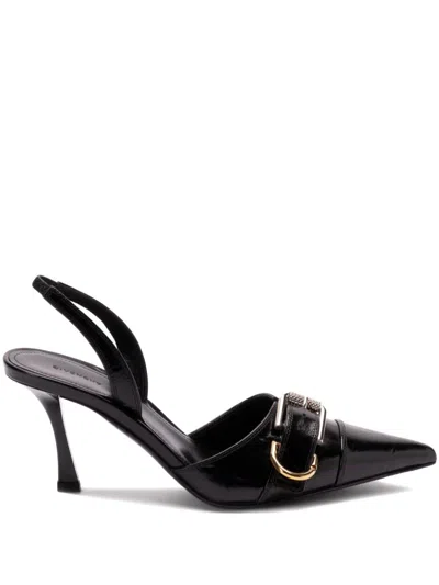 Givenchy Voyou Leather Slingback In Black
