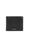 Givenchy 4g Leather Bi-fold Wallet In Black