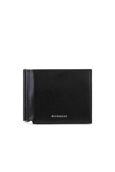 Givenchy 8cc Wallet With Bill Clip In Black