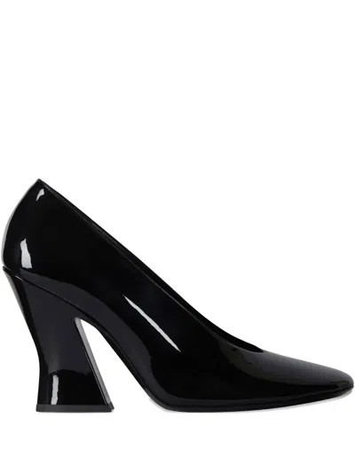 Givenchy 95mm Sculpted Patent Leather Pumps In Black