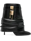 Givenchy 95mm Shark Lock Boots In Black