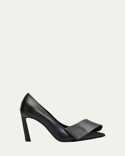 Givenchy 95mm Twist Leather Pumps In Black