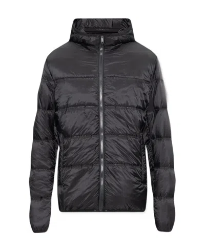 Givenchy A Cotton-padded Suit With A Hooded Jacket In Black