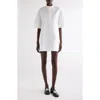 Givenchy A-line Cotton Poplin Minidress In White