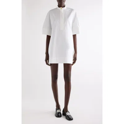 Givenchy A-line Cotton Poplin Minidress In White