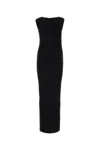 Givenchy Womens Black Structured Sleeveless Stretch-wool Blend Maxi Dress In Black