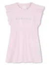 Givenchy Baby Girls Glitter Logo Jersey Dress In Pink