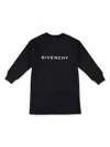 Givenchy Dress Fleece Logo In Black