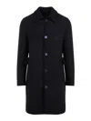 Givenchy Tailored Wool Blend Coat In Blue