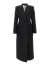 Givenchy Wool Coat With Double Breasted Design In Black