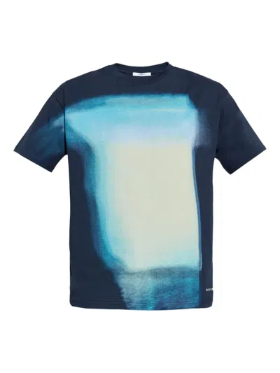 Givenchy Afternoon Light Print Regular Fit T-shirt In Blue